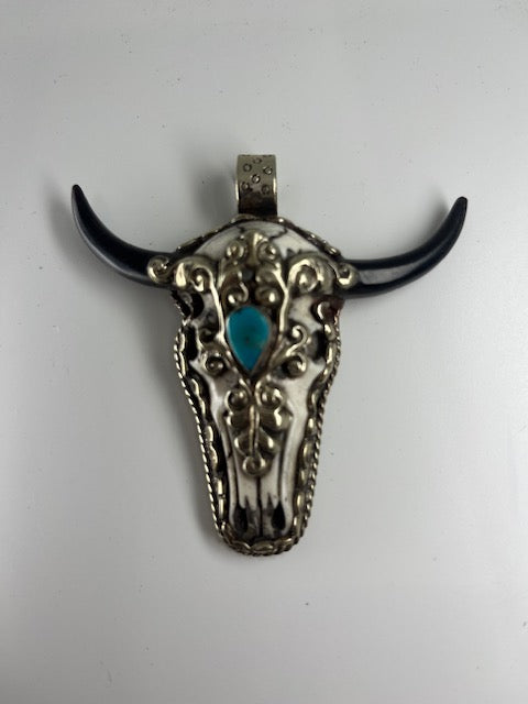 3" Steer Skull Centerpiece