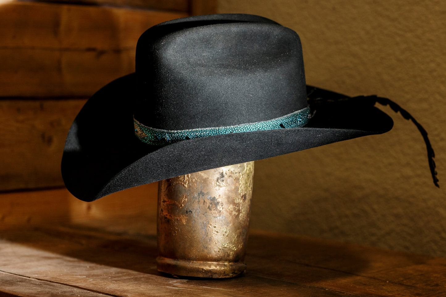 Turquoise Stingray & Alligator Hatband