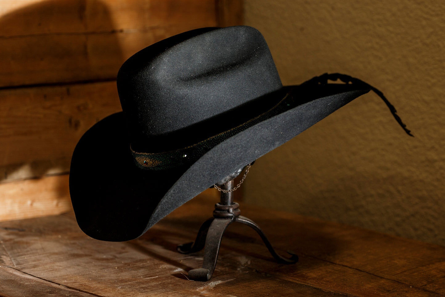 Turquoise Stingray & Alligator Hatband