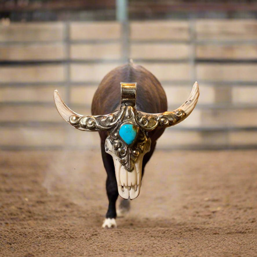 2" Steer Skull Pendant