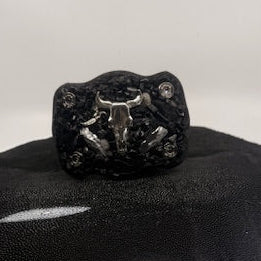 Original Silver and Black Steer